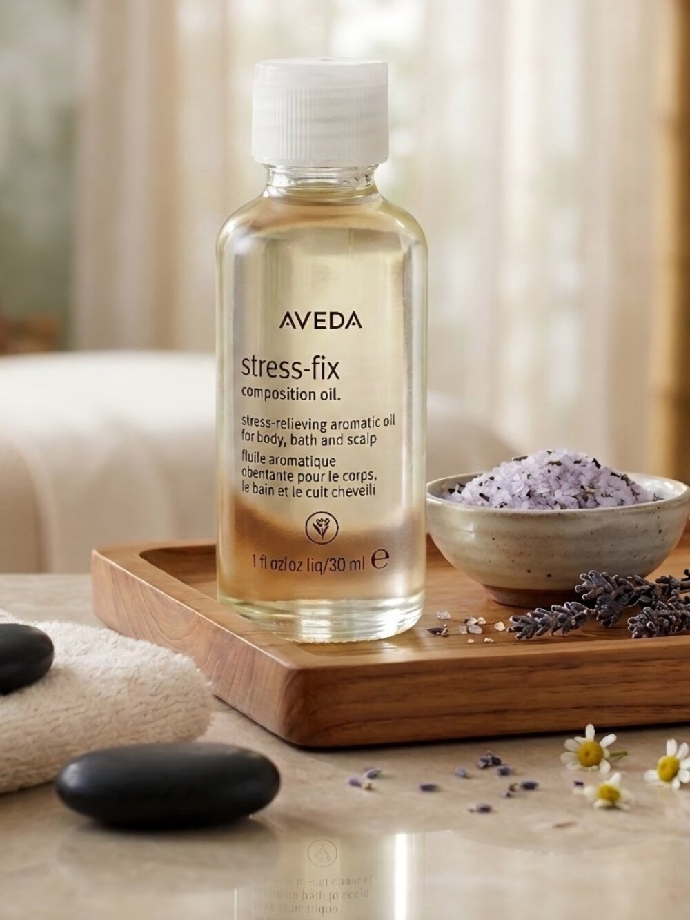 Aveda Stress-Fix Composition Oil 1 oz New Body Bath and Scalp